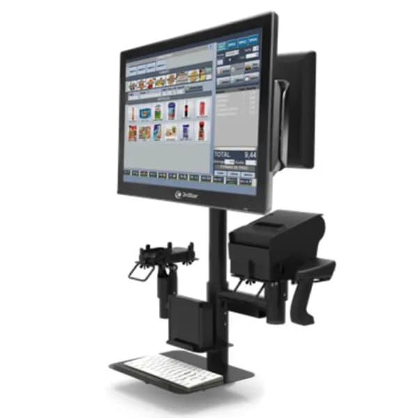 Soporte metalico doble monitor pos e impresora terminca todo en uno 3nstar POS MS System A