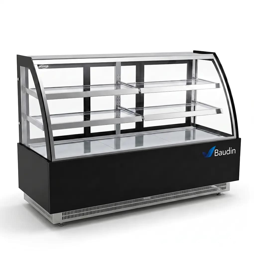 Vitrina refrigerada vidrio curvo 1,80m Kuma FC-700RA