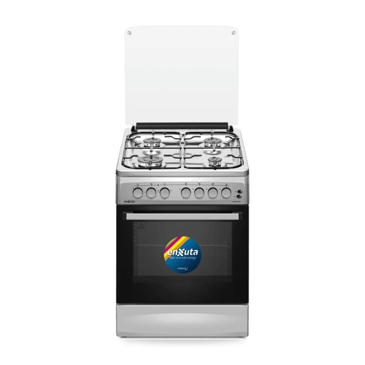 Cocina Combinada 4 Hornallas Inox 60×60 – Turquía Enxuta CENX5644I, vista frontal