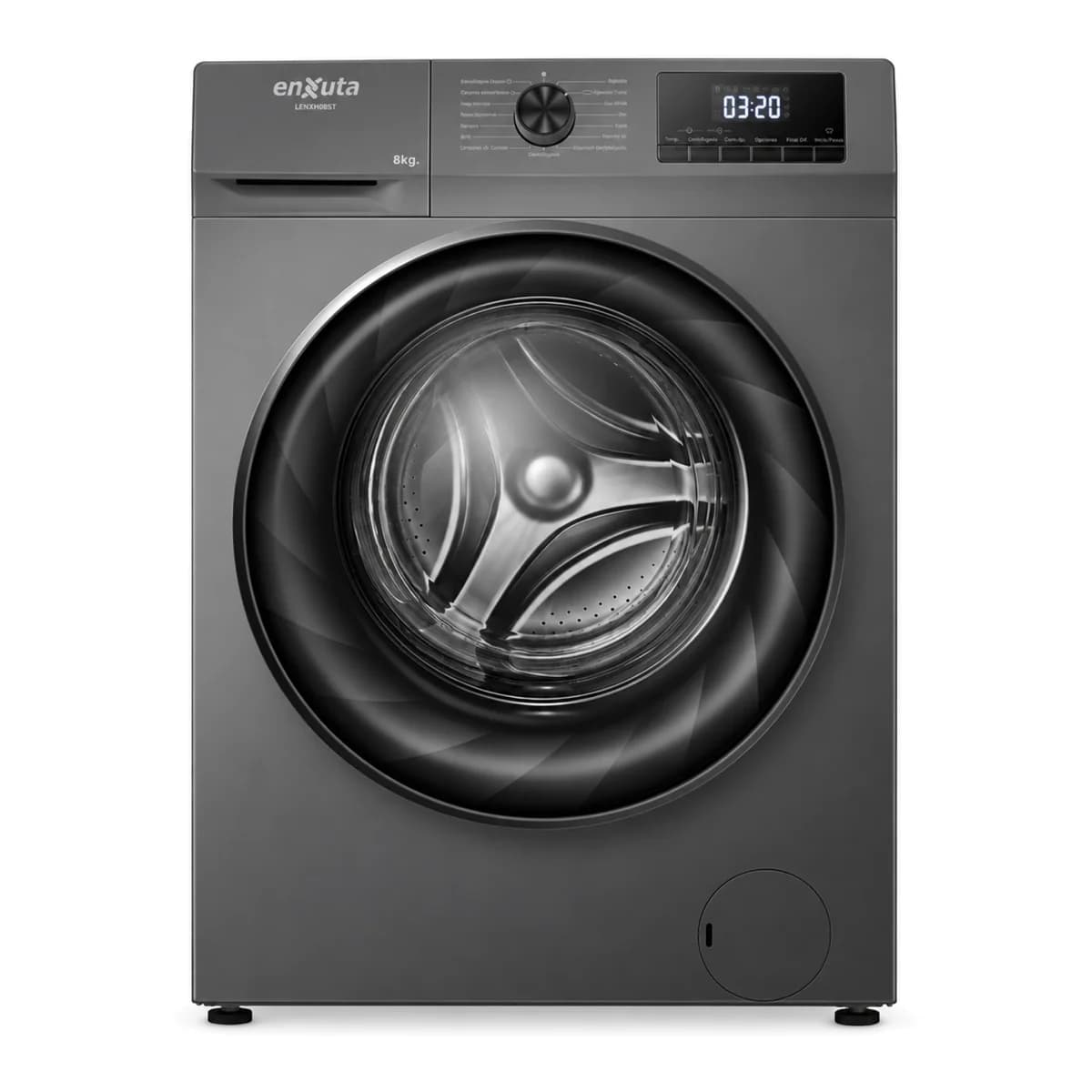 Lavarropa Automático Inverter Carga Frontal 8 kg Blanco - China