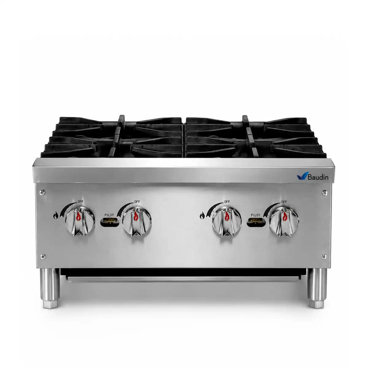 Anafe industrial a gas 4 quemadores 24 Chef Rite DCHPA24