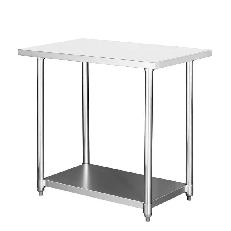 Mesa de Acero Inoxidable 90×60 cm con estante Jameco WT-900CE