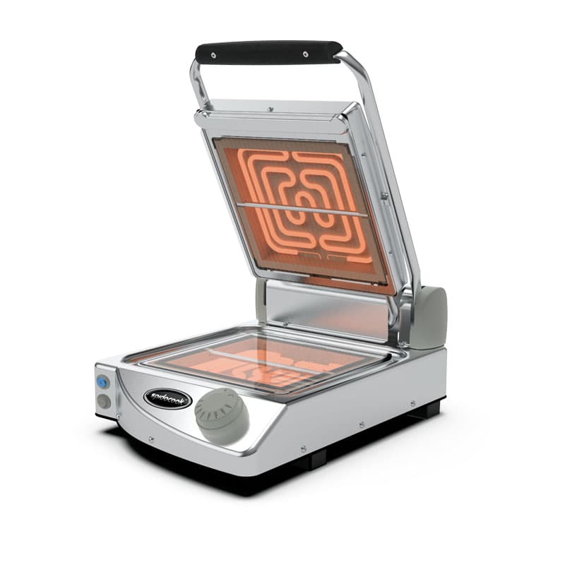 Sandwichera profesional vitrocerámica transparente 25×25 cm Spidocook SP010PT