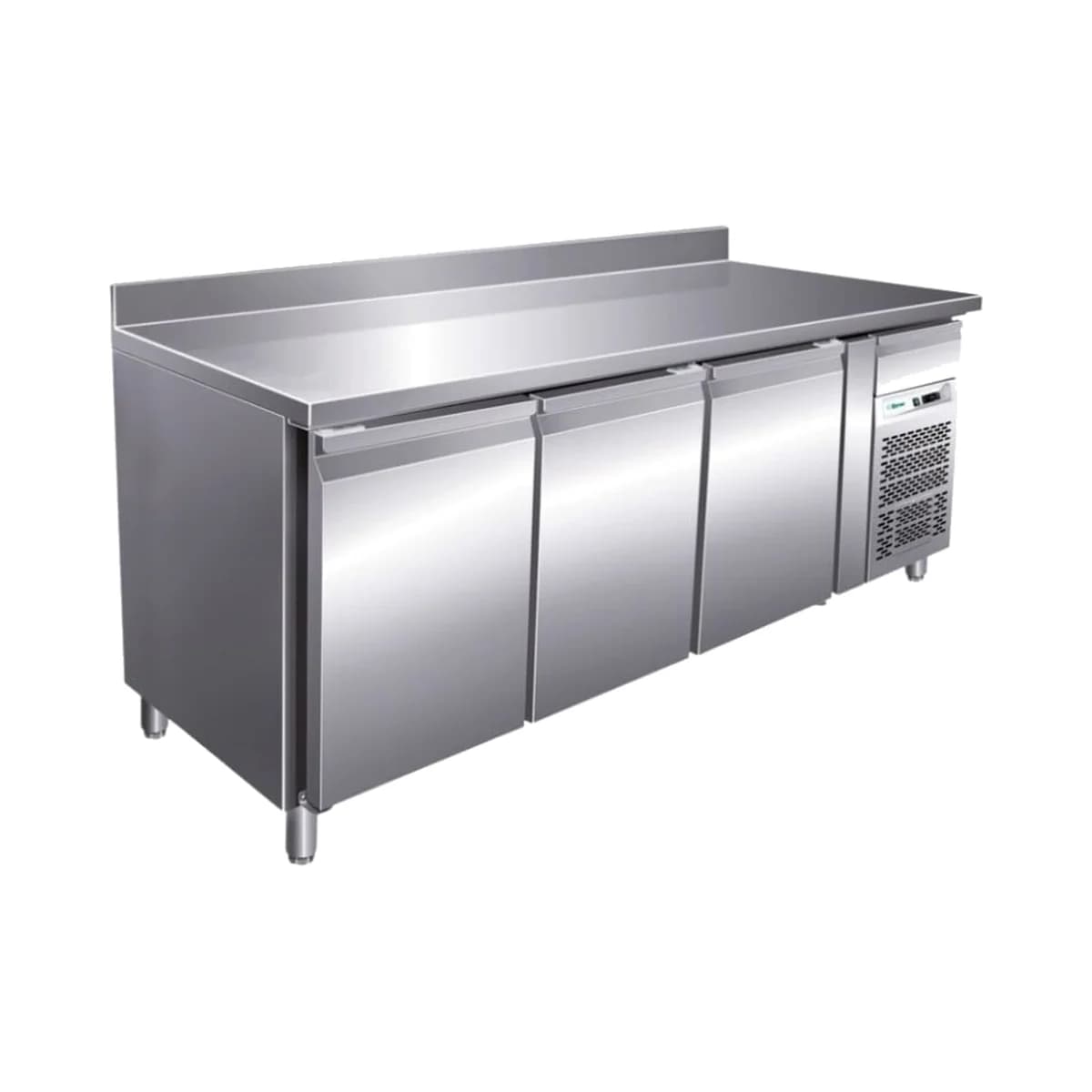 Heladera bajo mesada con respaldo 3 puertas 417 litros Xing Xing GX-GN3200TN-HC, vista frontal
