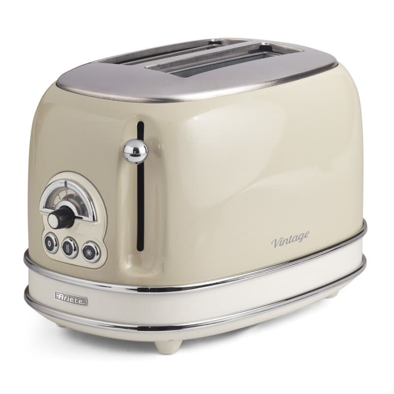 Tostadora eléctrica 2 rebanadas Ariete Vintage beige