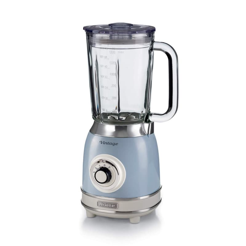Licuadora Ariete Vintage azul 1,5L jarra de vidrio 583