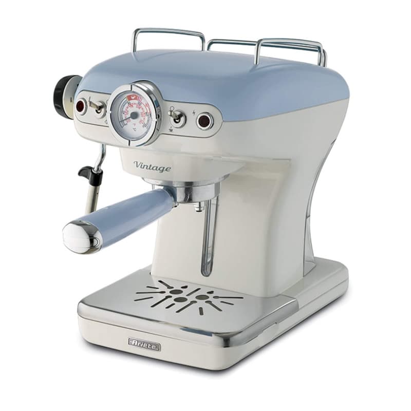 Cafetera express espresso Ariete Vintage celeste 1389