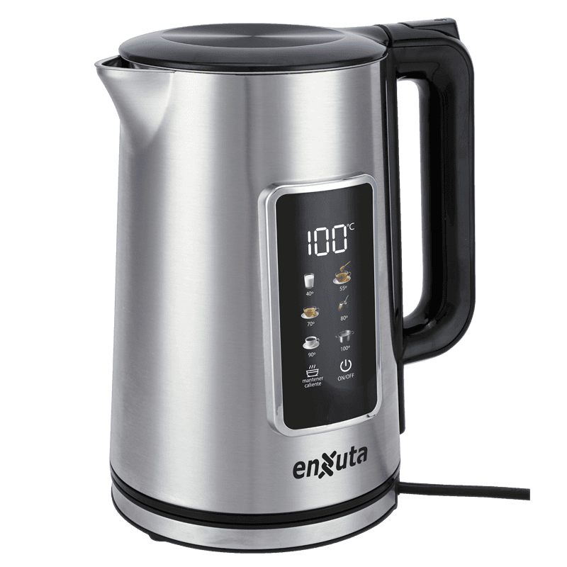 Jarra eléctrica digital 1,7 litros inox Enxuta SDAENXJD111