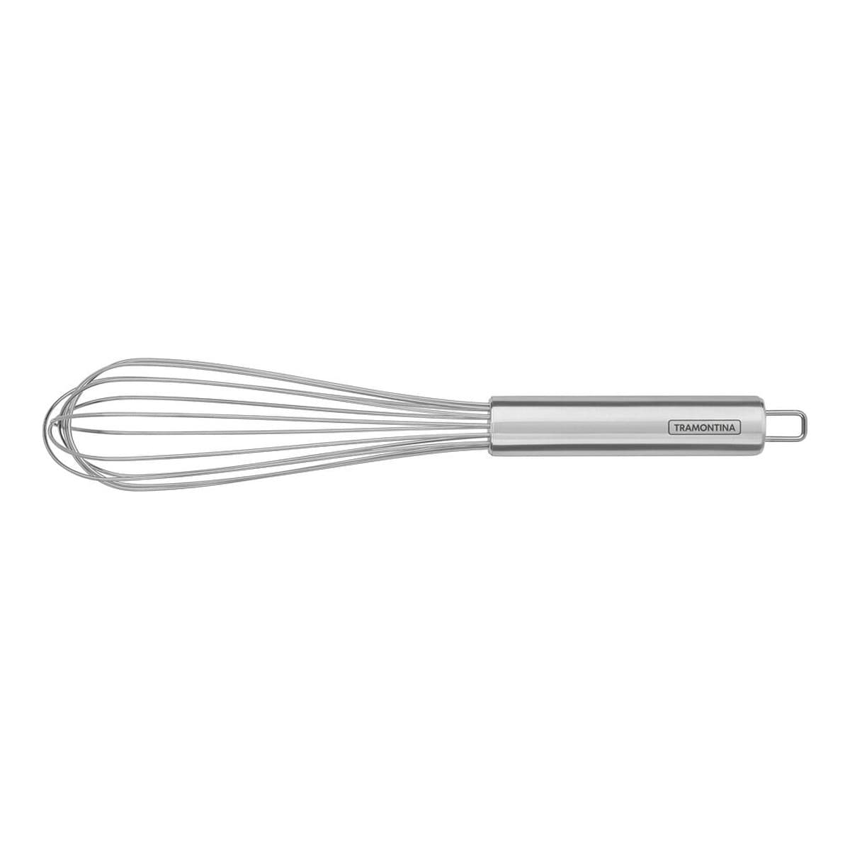 Batidor Tramontina Marffim de acero inoxidable, largo 37 cm.