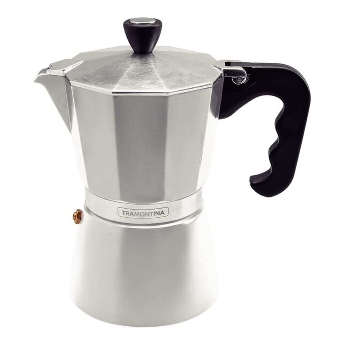 Cafetera espresso italiana Tramontina de aluminio con capacidad de 320 ml