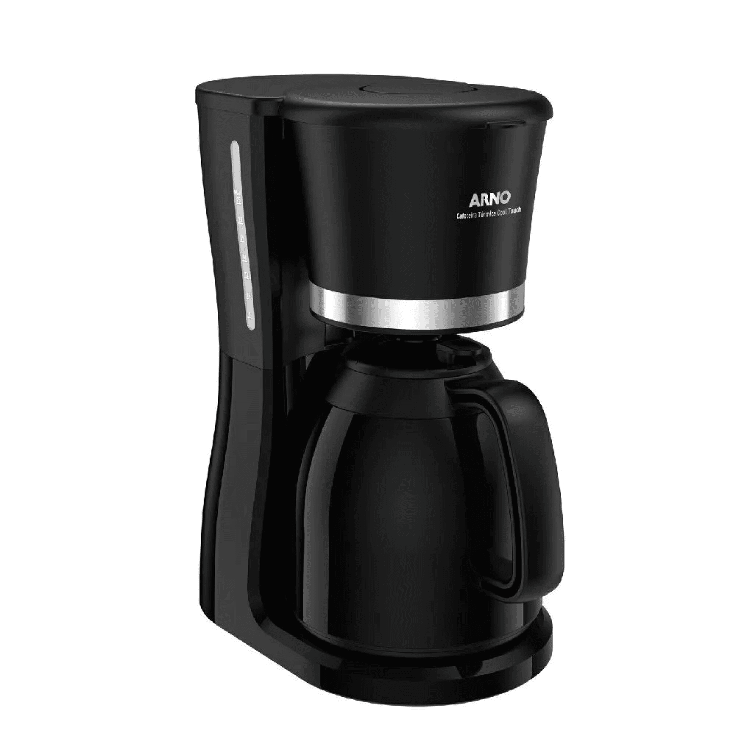 Cafetera de filtro Arno Cool Touch CM1328B2 negra con jarra térmica