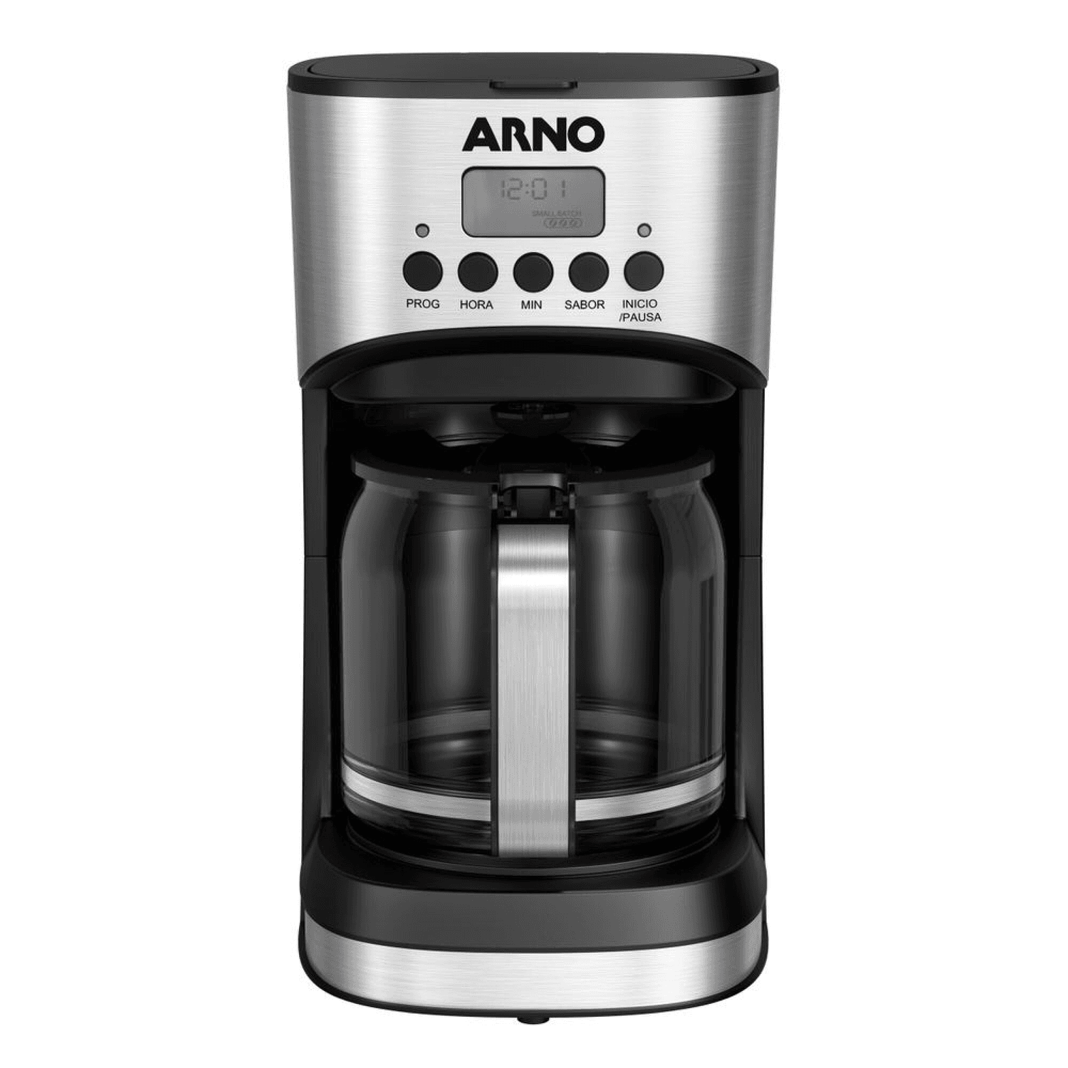 Cafetera de filtro digital Arno New Element CM771DB2 con panel y jarra de vidrio