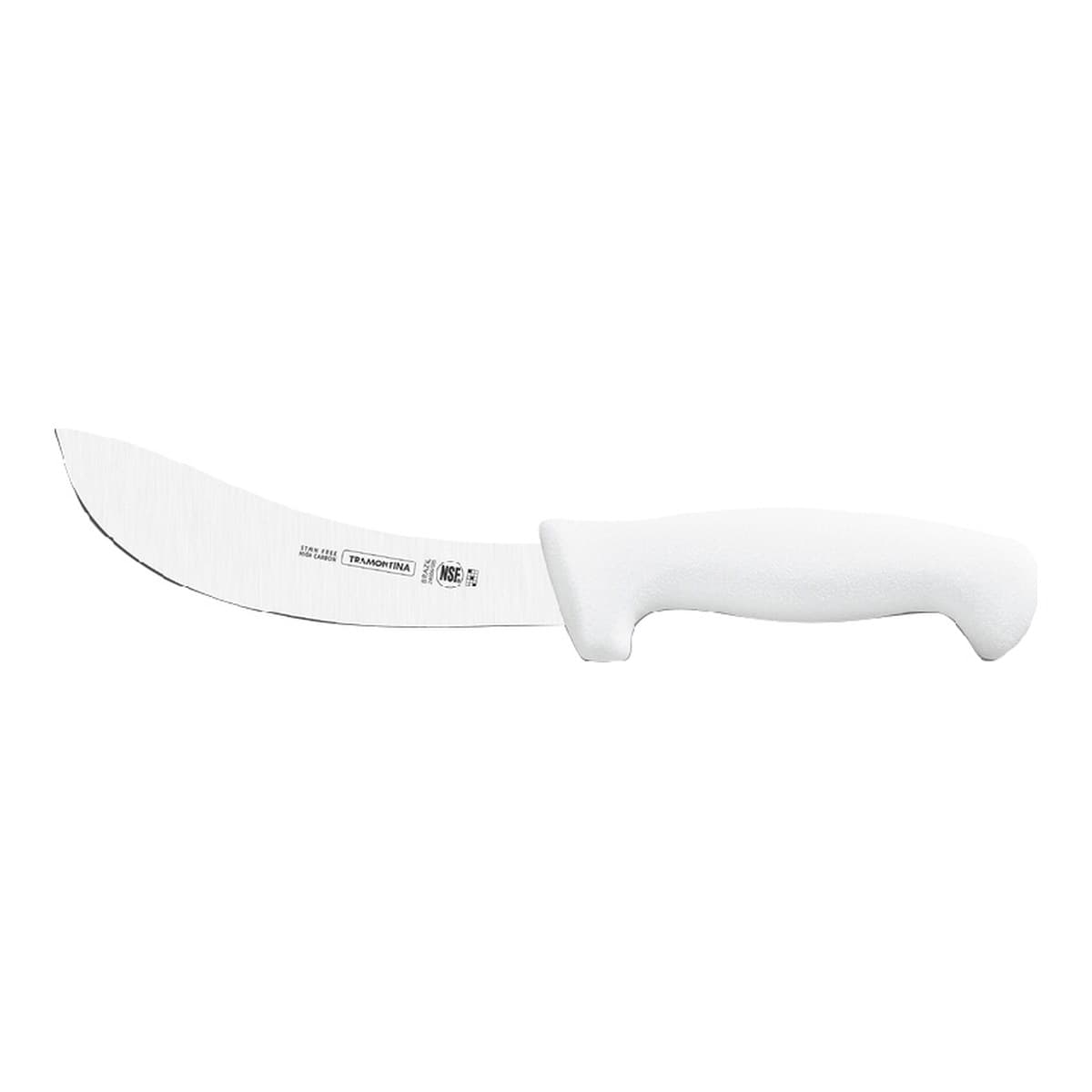 Cuchillo Tramontina Professional para despellejar de 6 pulgadas, mango blanco.