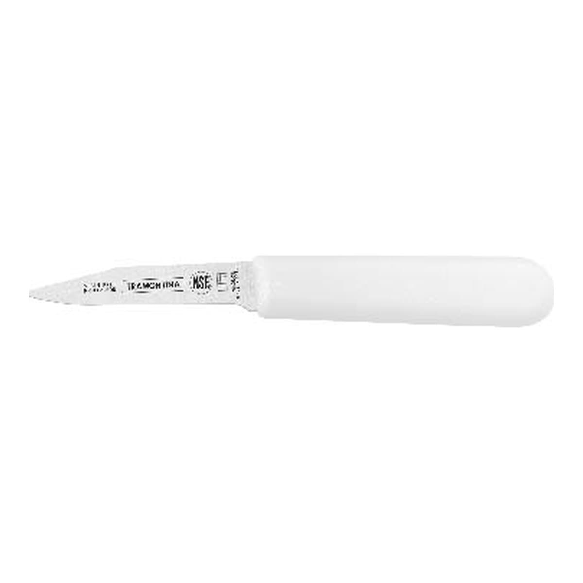 Cuchillo mondador Tramontina de 3 pulgadas con mango blanco