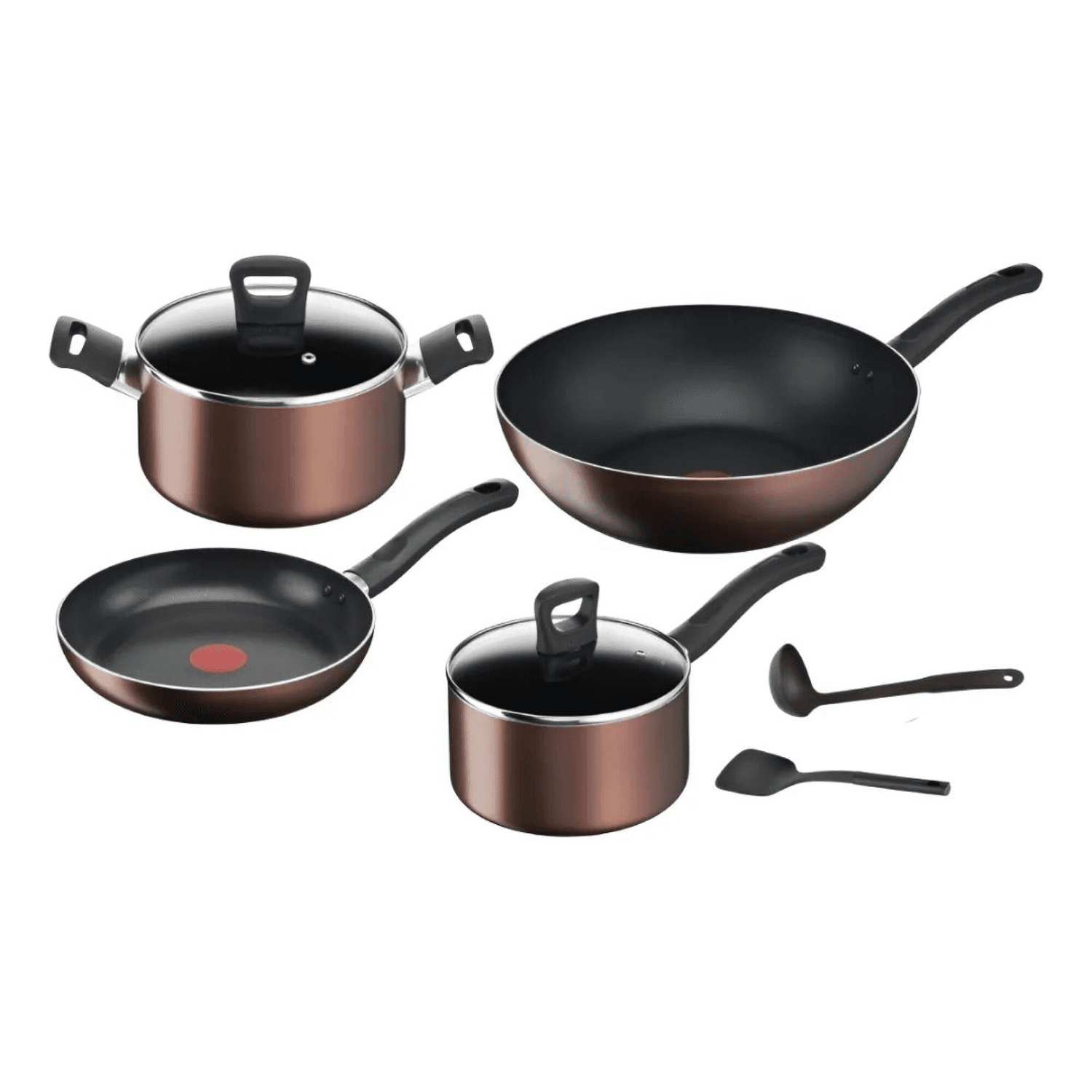 Batería de cocina Tefal Day By Day G143S895 de 8 piezas