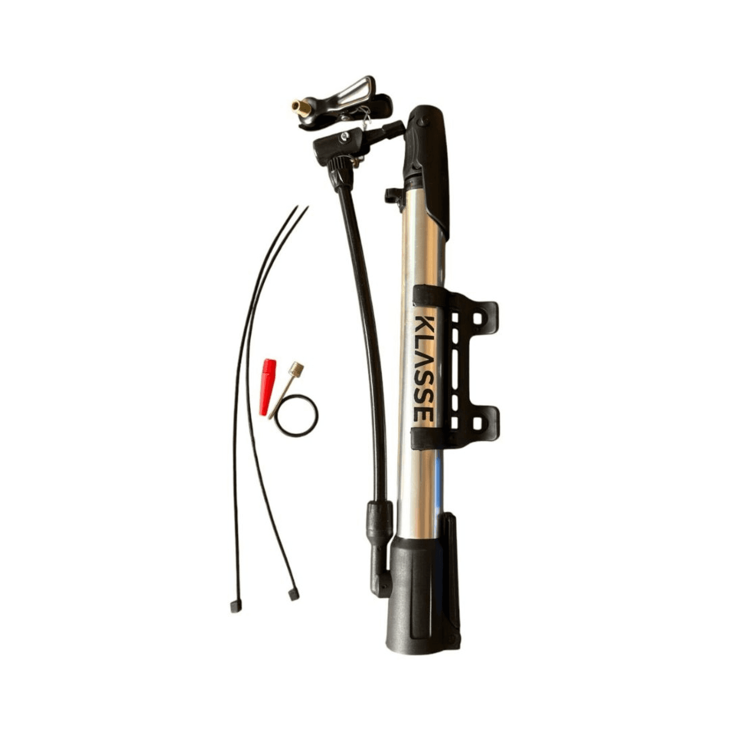 Inflador portátil Klasse KS7710 con manguera, soporte y picos