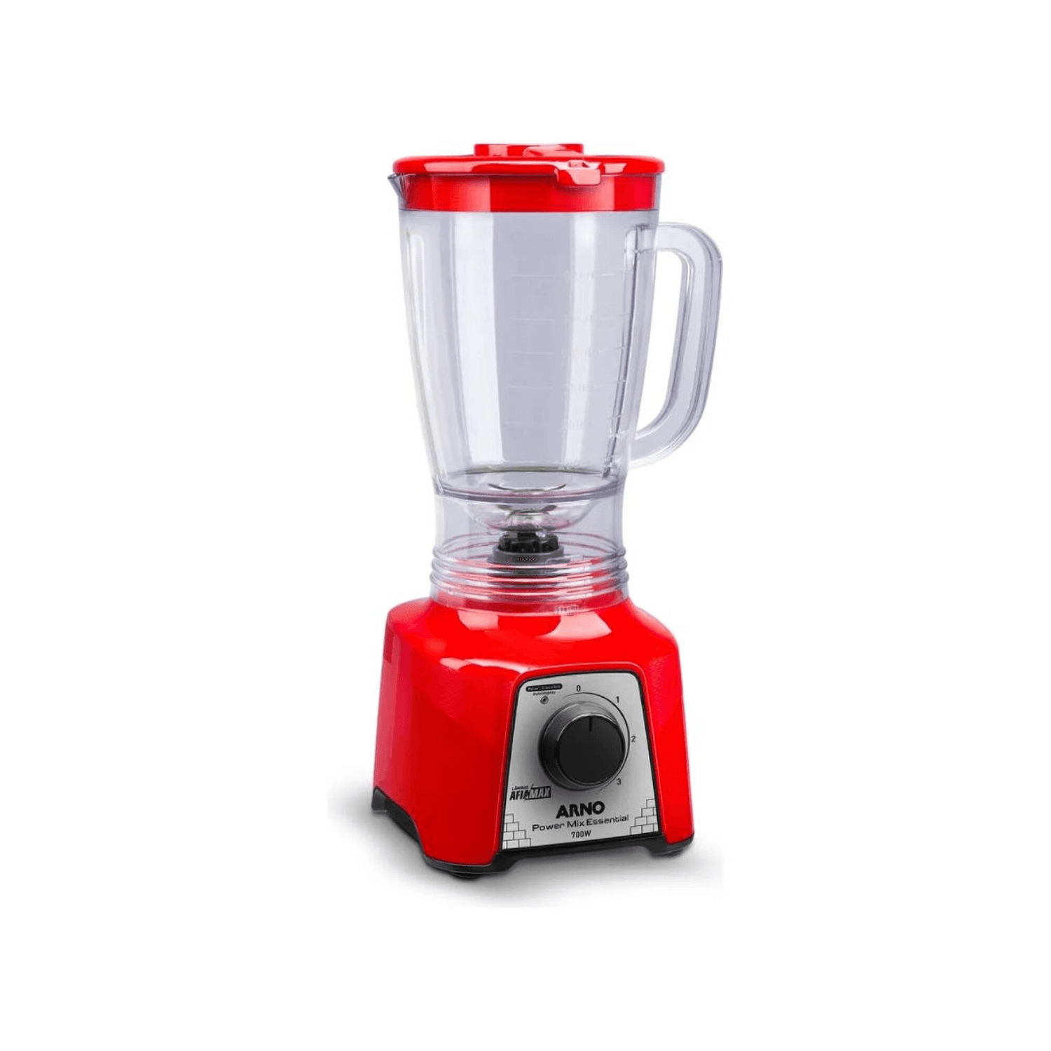 Licuadora roja Arno Power Max LN3115B2 con jarra de 2,4 litros
