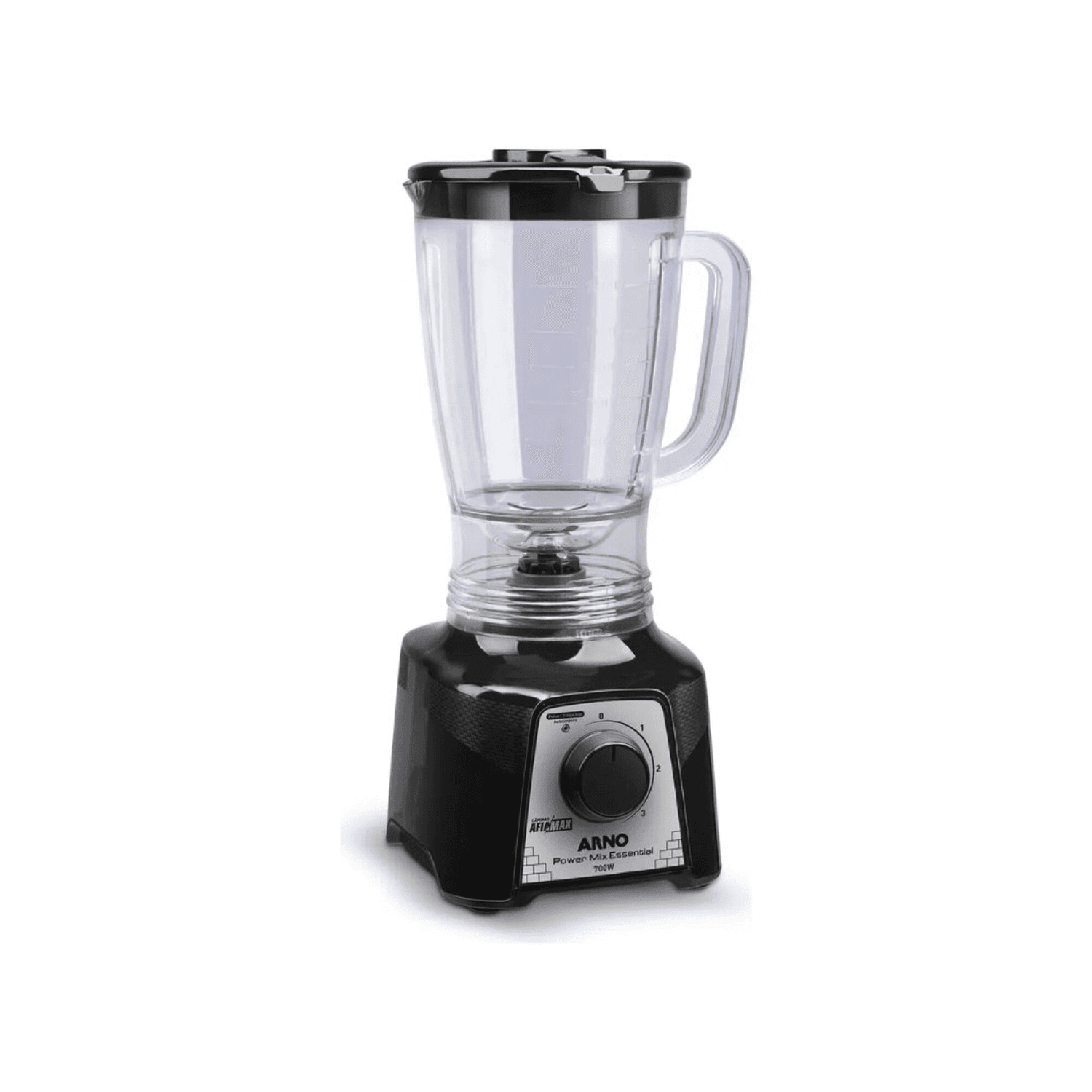 Licuadora Arno Power Max LN3118B2 negra con jarra de 2,4 litros