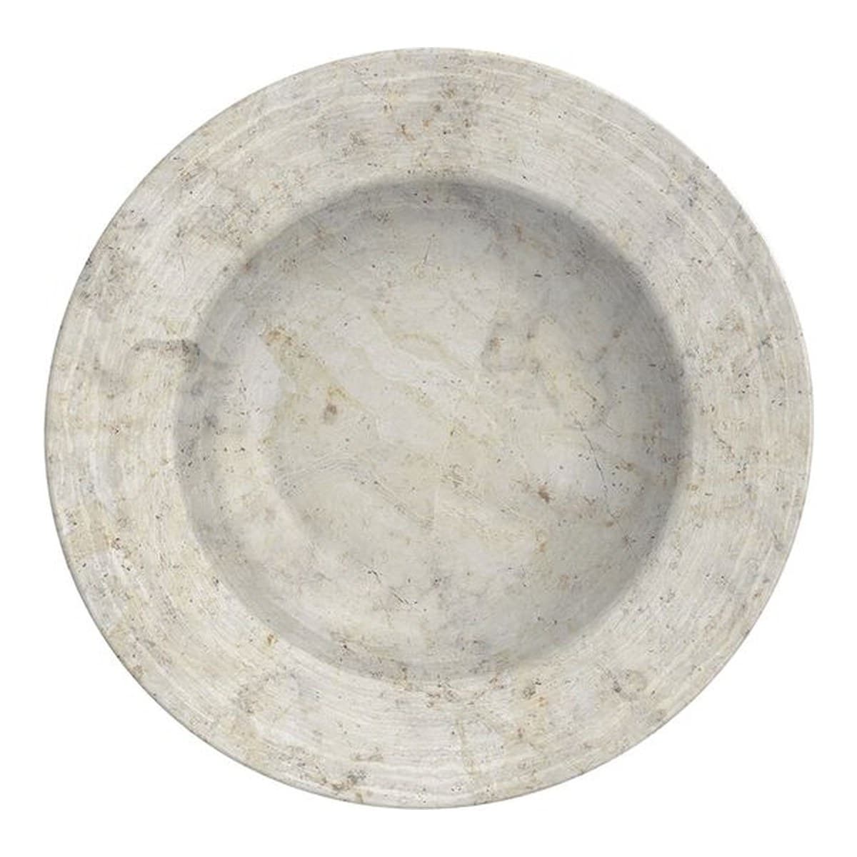 Plato hondo Tramontina Travertino de porcelana decorada gris, 23 cm
