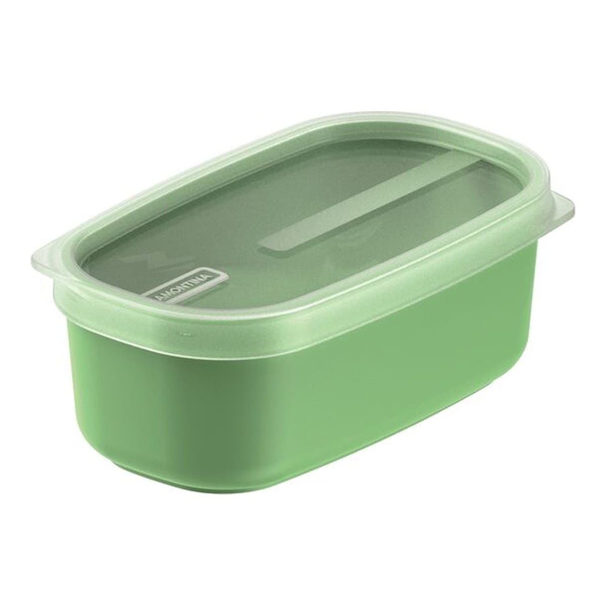 Pote Tramontina MixColor verde salvia de 650 ml con tapa transparente