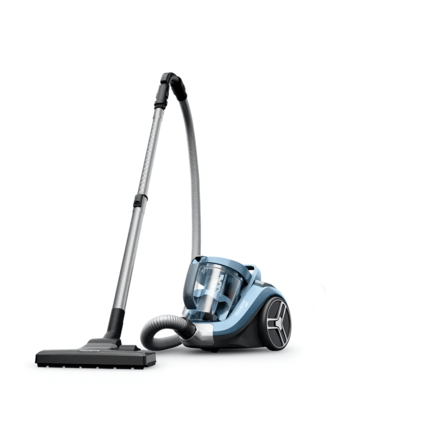 Aspiradora ciclónica Rowenta Compact Power Cyclonic XXL RO4B21EA celeste con tubo y cepillo