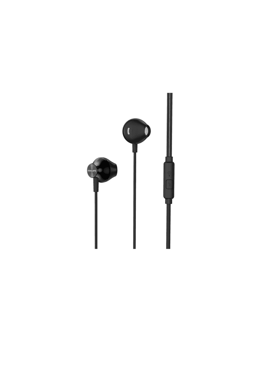 Auriculares in ear Philips TAUE101BK negros con micrófono en el cable