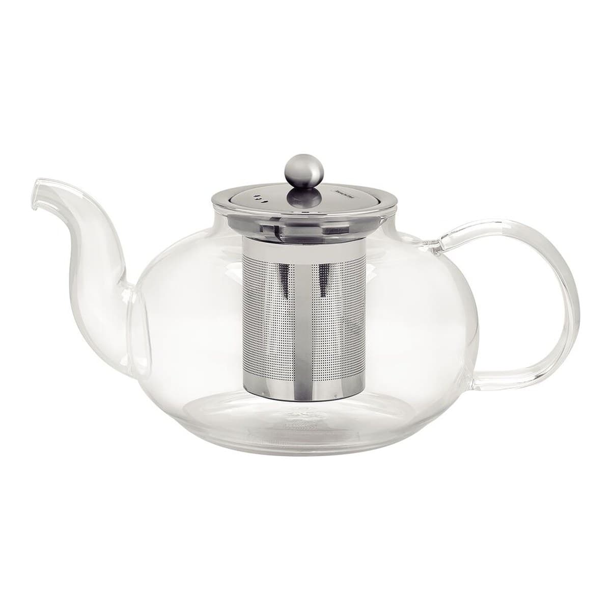 Tetera Tramontina de vidrio borosilicato con infusor de acero inoxidable
