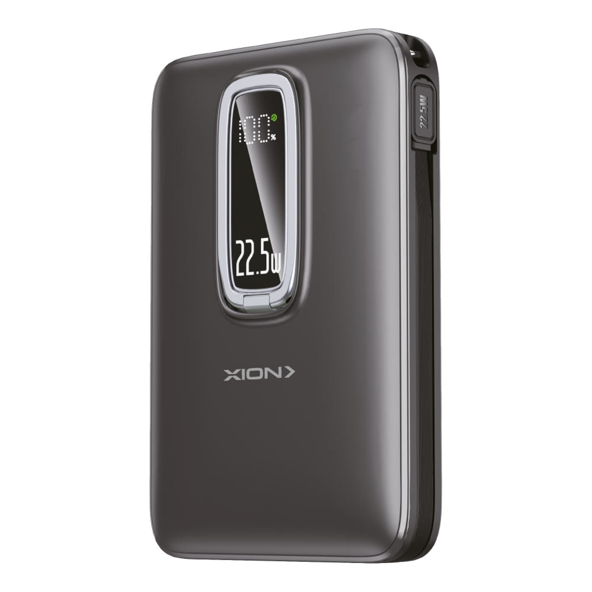 Power bank magnético inalámbrico XION XI-PB100 de 10.000 mAh con pantalla digital