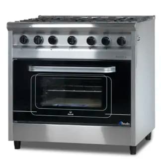 Cocina Profesional 6 Hornallas con Horno Pizzero piso de piedra refractaria Industrial Morelli Cheff 900