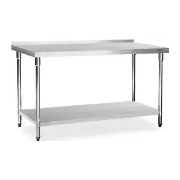 Mesa de Acero Inoxidable 150 x 70 cm con zócalo | Flamemax HWT-2-715RP