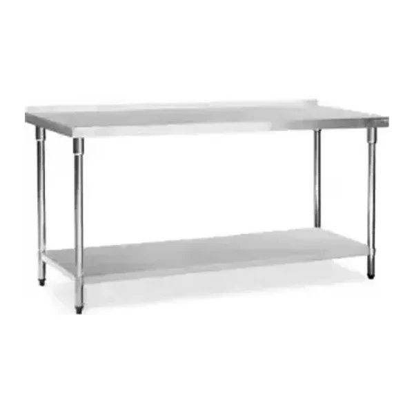 Mesa de Acero Inoxidable 180 x 70 cm con zócalo | Flamemax HWT-2-718RP