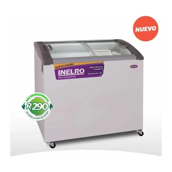 Freezer 255 Lts puertas de vidrio | Inelro FIH-270PI