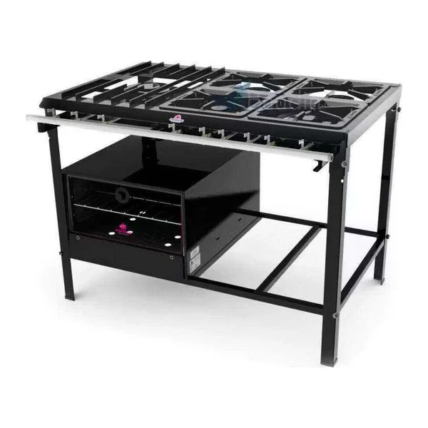 Anafe 5 hornallas Horno Piso De Chapa PMS-510 + FSI-680N