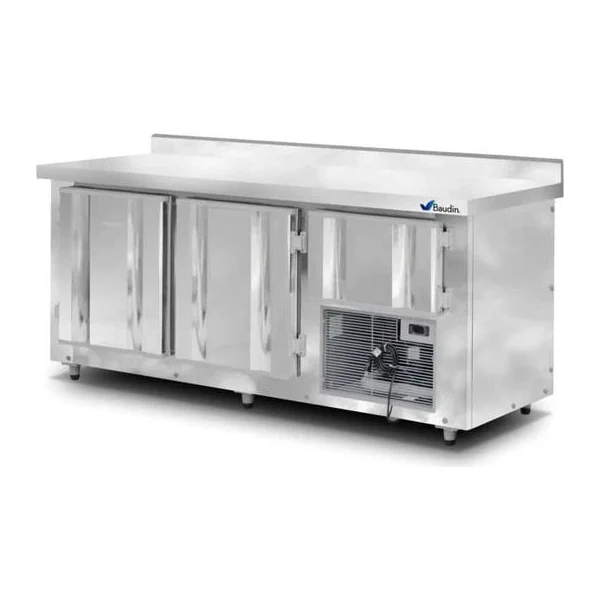 Bajo Mostrador Refrigerado 3 Puertas | 480 Lts | KLIMA 010A | Acero Inoxidable
