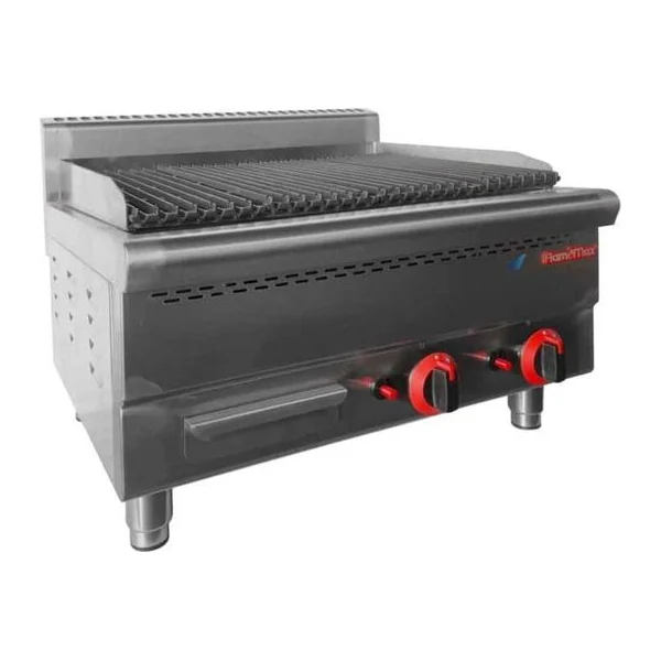 Parrilla grill a gas con piedras volcanicas Flamemax HGL-62