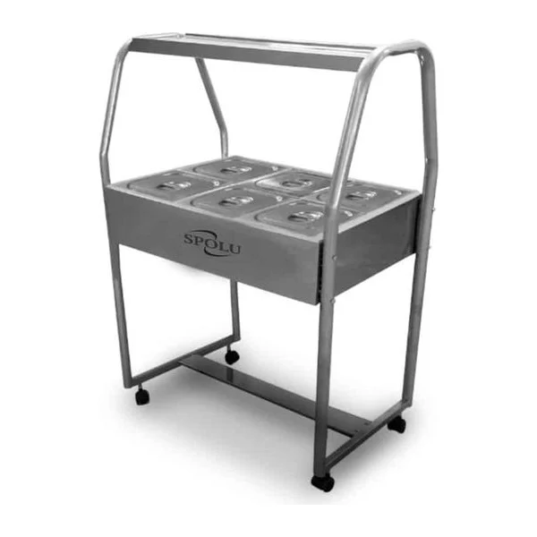 Mesa Buffet 6 Cubas Calientes Slopu SPL-506