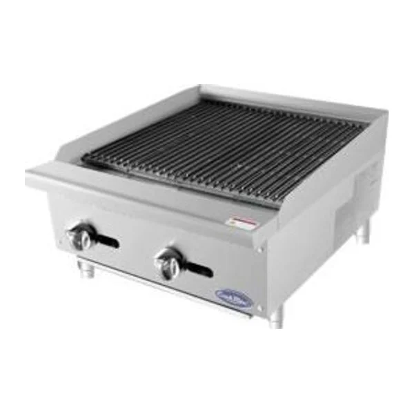 Parrilla de Acero Inox 60 cm Profesional  | Cook Rite ATRC-24