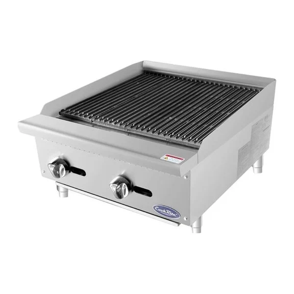 Parrilla de Acero Inox 60 cm Profesional | Cook Rite ATRC-24