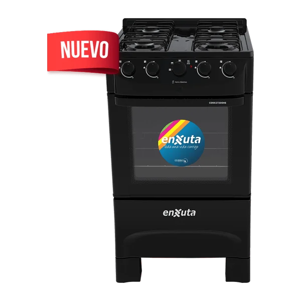 cocina combinada Enxuta CENX27200HENG 4 quemadores gas horno eléctrico