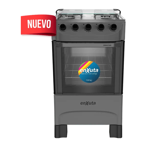 cocina multigas Enxuta CENX27200T 4 quemadores mesada acero inoxidable