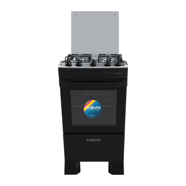 Cocina supergas Enxuta CENX27542NG-1 4 quemadores con grill y mesada inox