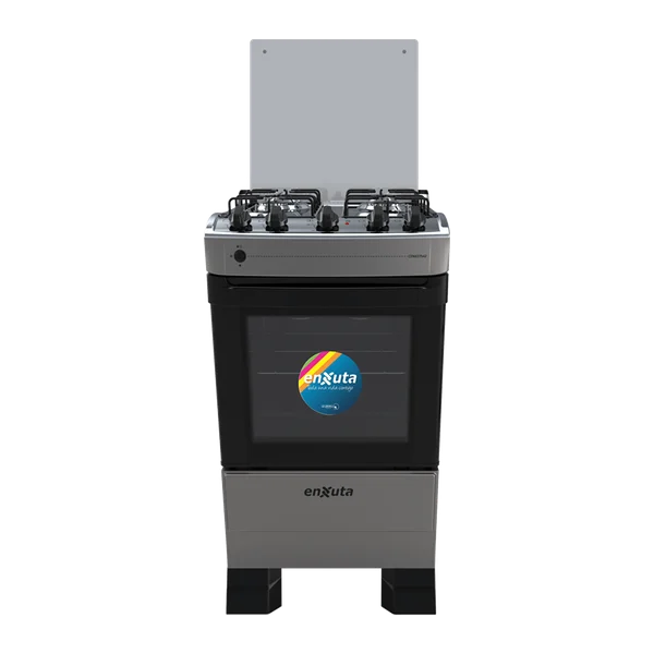 Cocina a gas Enxuta CENX27542T 4 hornallas con grill y termocupla