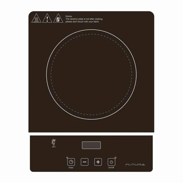 Anafe vitrocerámico 1 zona 2000 W portátil | Futura FUT-PVP1Z