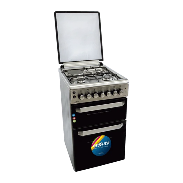 Cocina Doble Horno con 3 Hornallas y 1 Disco Eléctrico | Enxuta CENX650I