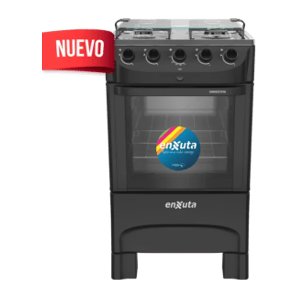 Cocina Supergas 4 Hornallas Negra con termocupla Y | Enxuta CENX27210NG