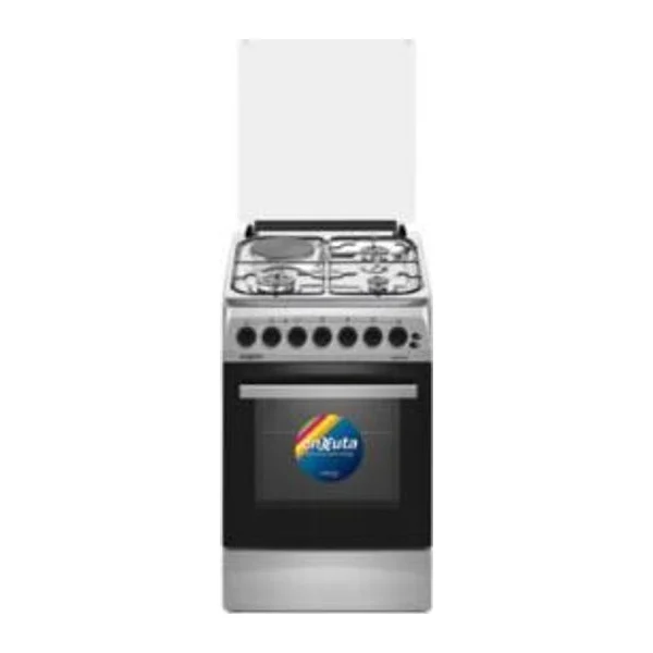 Cocina Combinada 3 Hornallas y 1 Disco Eléctrico Inox | Enxuta CENX5546I