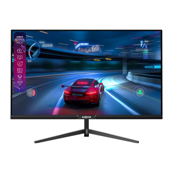 Monitor 24 Pulgadas Full HD Gamer Flat 165 Hz, 1 ms | Enxuta MGIENX2824-165F