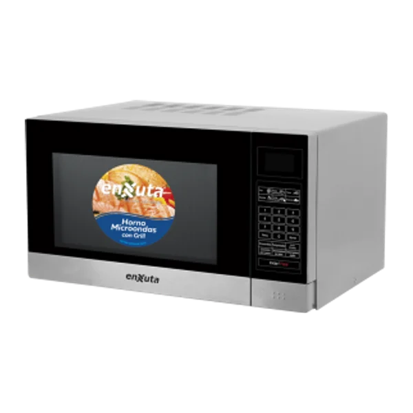 Microondas 25 litros digital inox con grill | Enxuta MOENX0325DGI-1