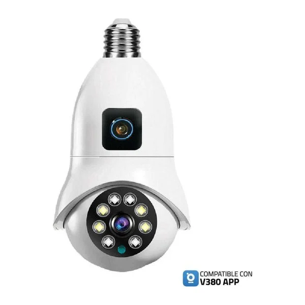 Cámara samrt WiFi interior con doble camara - para portalámpara | XION XI-CCTV74