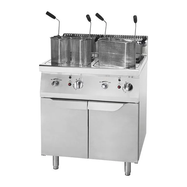 Cuece Pasta Industrial a Gas 27kW Doble Cuba Línea 900 | Cookrite AT9G8P-F